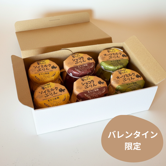 【期間限定】プリン6個セット(チョコ、オーツ、ソイ)　※送料無料