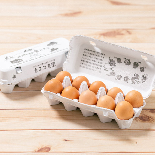 卵です ばあちゃんの昔たまご｜平飼い卵｜割れ補償あり| 定期便あり | 素ヱコ