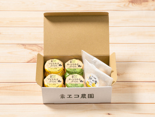 プリン4個と卵の雫セット