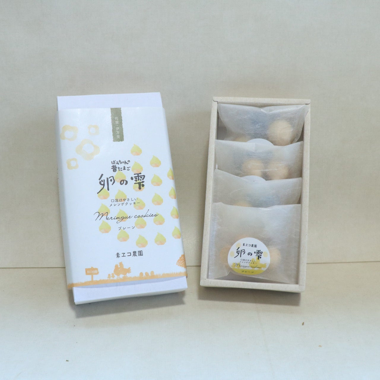 ギフト用】 卵の雫箱菓子 4袋入 | 素ヱコ農園(スエコノウエン）平飼い